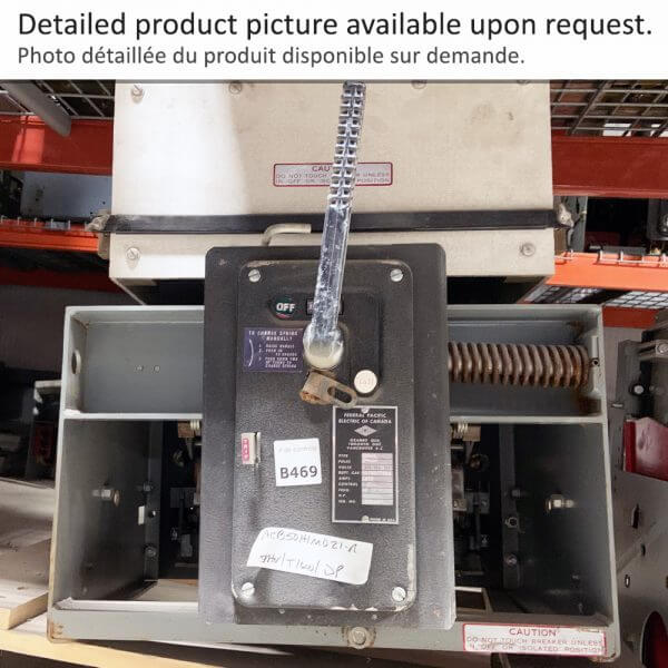 Air Circuit Breaker 50H1 F1600 M/O D/O FPE 21";