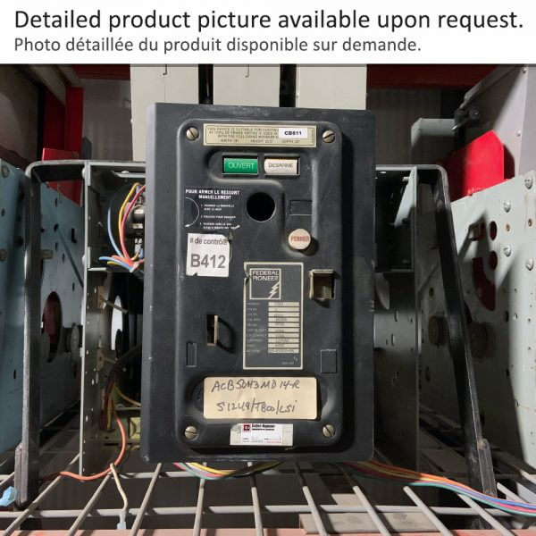 FEDERAL PIONEER # 50H3MD14  Air Circuit Breaker 50H3 F1600 M/O D/O FPE 14" - Used - TESTED
