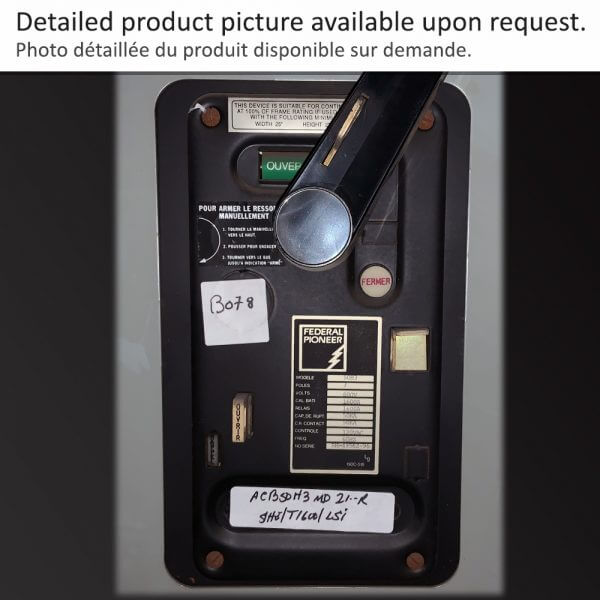 Air Circuit Breaker 50H3 F1600 M/O D/O FPE 21"