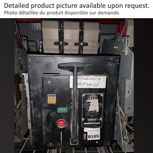 ITE # K600MDN  Air Circuit Breaker K600 F600 M/O D/O ITE BLACK  - Used - TESTED
