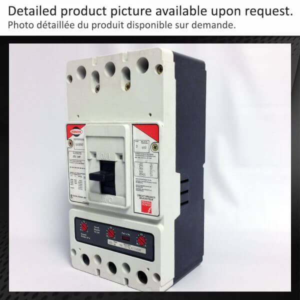 BREAKER 250A 600V 3P 25KA - NEW Surplus - Image 2