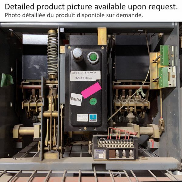 UNELEC # CN32500MF  Air Circuit Breaker CN3 F2500 M/O FIX UNELEC   - Used - TESTED