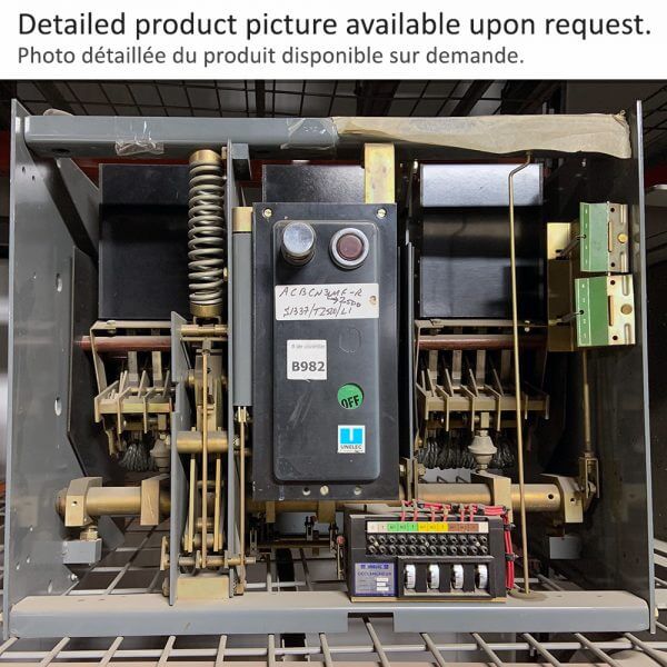 UNELEC # CN32500MF  Air Circuit Breaker CN3 F2500 M/O FIX UNELEC   - Used - TESTED - Image 2