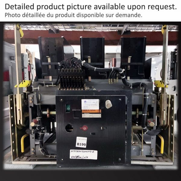 MERLIN GERIN # DRAX32000MD  Air Circuit Breaker DRAX3 F2000 M/O D/O MERLIN GERIN  - Used - TESTED - Image 2