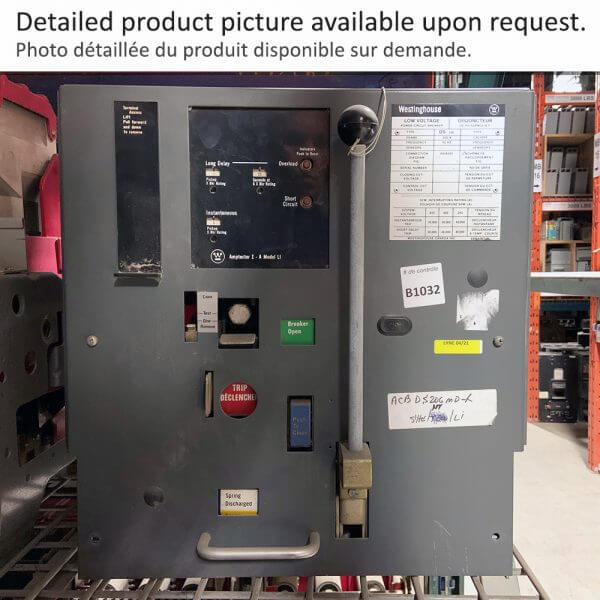 Air Circuit Breaker DS206 F600 M/O D/O WESTINGHOUSE - Used - TESTED