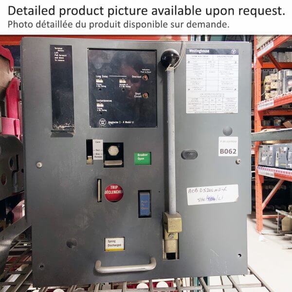 Air Circuit Breaker DS206 F600 M/O D/O WEST