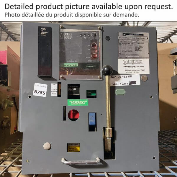 Air Circuit Breaker DS420 F2000 M/O D/O WEST or SQUARE D
