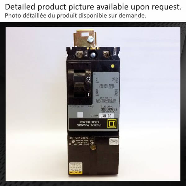 BREAKER 30A 600V 2P SQUARE D - Used - TESTED - Image 2