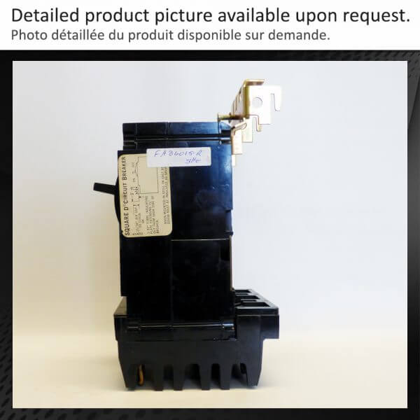 BREAKER 15A 600V 3P SQUARE D - Used - TESTED - Image 2