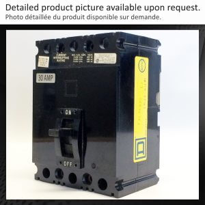 BREAKER 30A 600V 3P SQUARE D - Used - TESTED