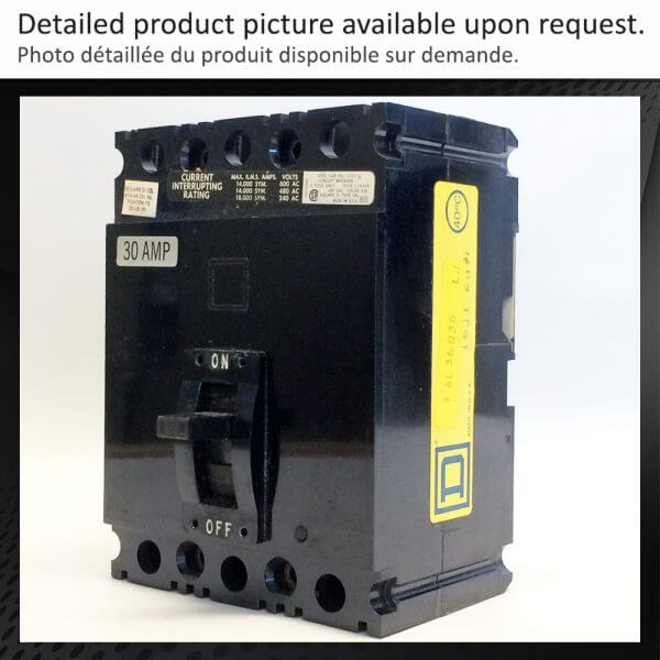 BREAKER 30A 600V 3P SQUARE D - NEW Surplus - Image 2