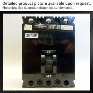 BREAKER 30A 600V 3P SQUARE D - NEW Surplus