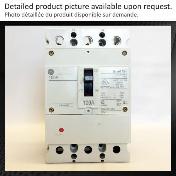 BREAKER 100A 600V 3POLES G-E - NEW Surplus