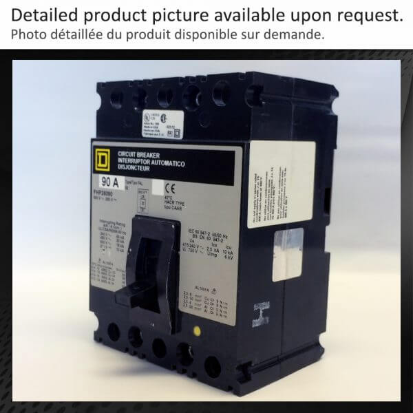 BREAKER 90A 600V 3P SQUARE D - NEW Surplus - Image 2