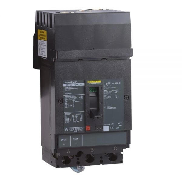 BREAKER 20A 600V 3P SQD 14KA - Used - TESTED