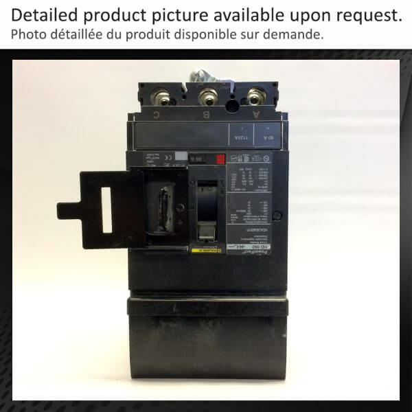 BREAKER 60A 600V 3P SQUARE D 14A - Used - TESTED - Image 2