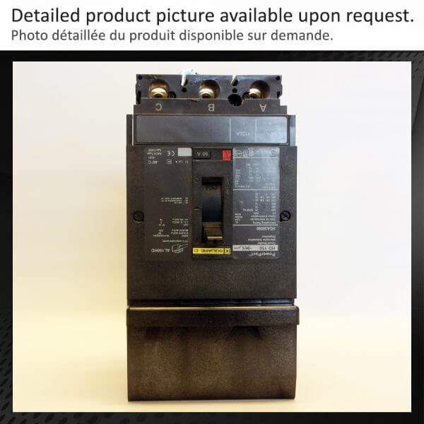BREAKER 90A 600V 3P SQUARE D 14KA - Used - TESTED - Image 2
