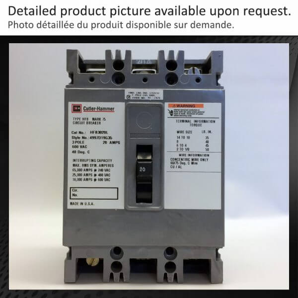 BREAKER 20A 600V 3P WEST - NEW Surplus