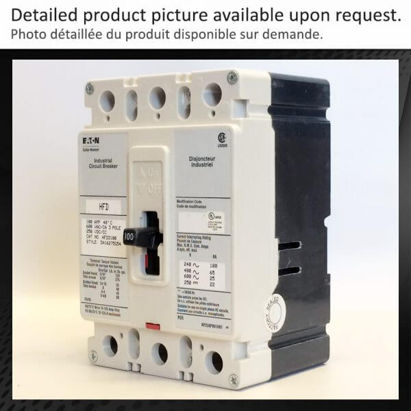 BREAKER 100A 600V 3P CUTLER HAMMER - Used - TESTED