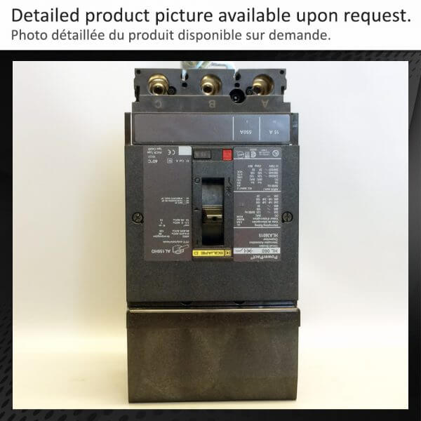 BREAKER 15A 600V 3P SQUARE D 50KA - Used - TESTED - Image 2