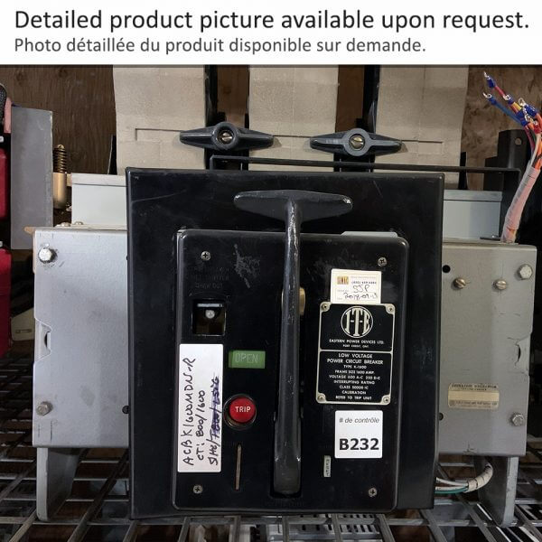 Air Circuit Breaker K1600 F1600 M/O D/O ITE BLACK