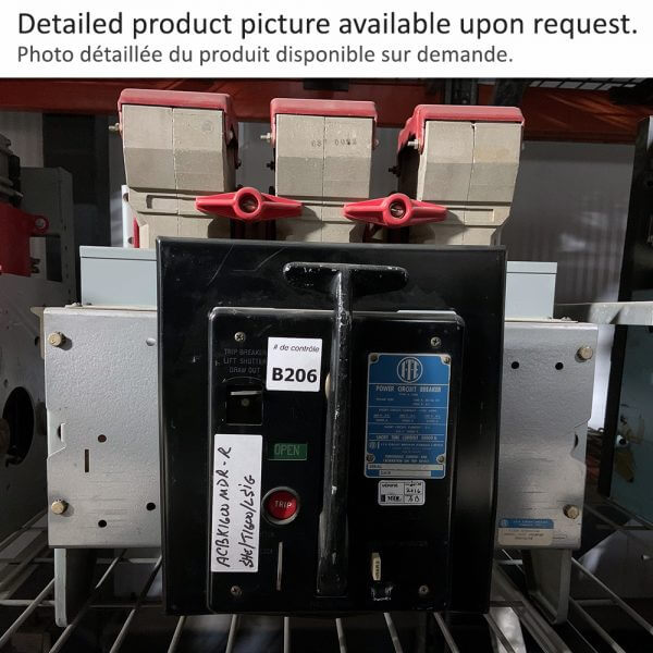 ITE # K1600MDR  Air Circuit Breaker K1600 F1600 M/O D/O ITE  - Used - TESTED