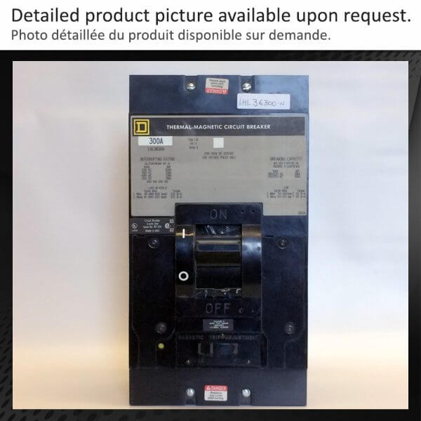 BREAKER 300A 600V 3P SQUARE D - Used - TESTED - Image 2