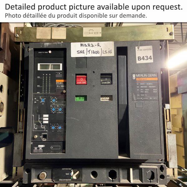 BREAKER 1200A 3P MERLIN GERIN 50KA - Used - TESTED