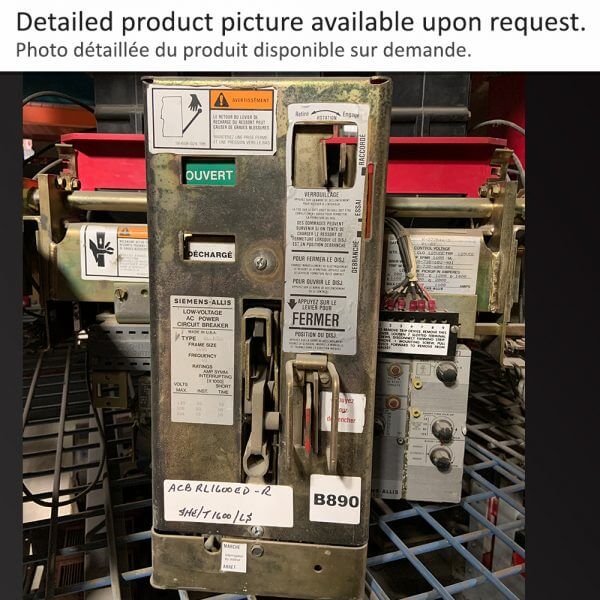 RL1600ED SIEMENS-ALLIS BREAKER