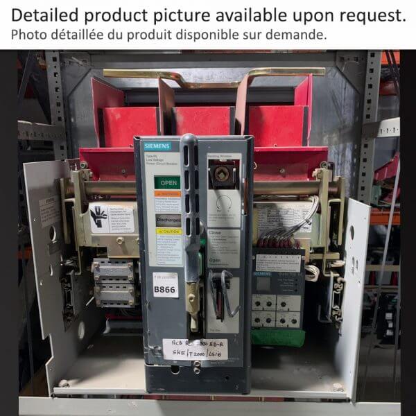 SIEMENS # RLE2000ED  Air Circuit Breaker F2000 M/O E/O SIEMENS ALLIS 85KA