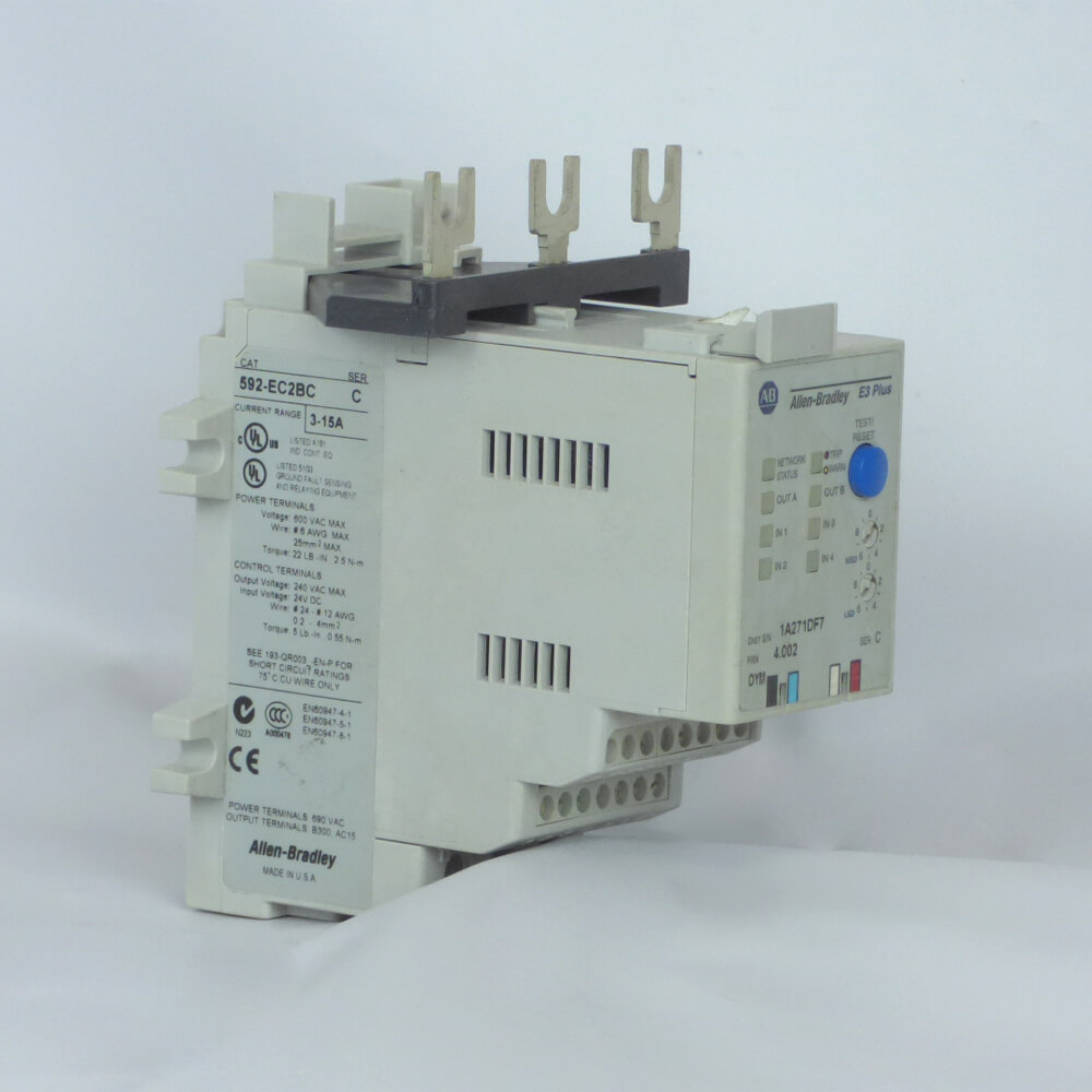 OVERLOAD RELAY 592-EC2BC 3-15A C SERIES - Used - Tested - SIB Electric Inc