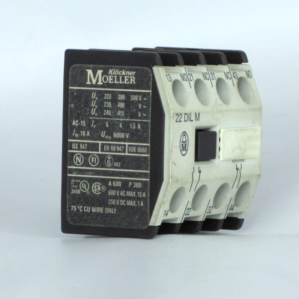AUXILIARY CONTACT 22 DILM  2NC-2 NO - Used - TESTED
