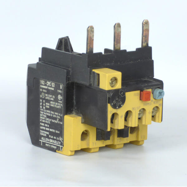 OVERLOAD RELAY 193-CPC-63 45-60A  B SERIES - Used - TESTED