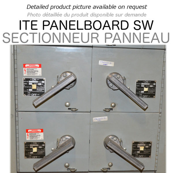 PANEL SWITCH 800A 600V 3PH ITE, USED