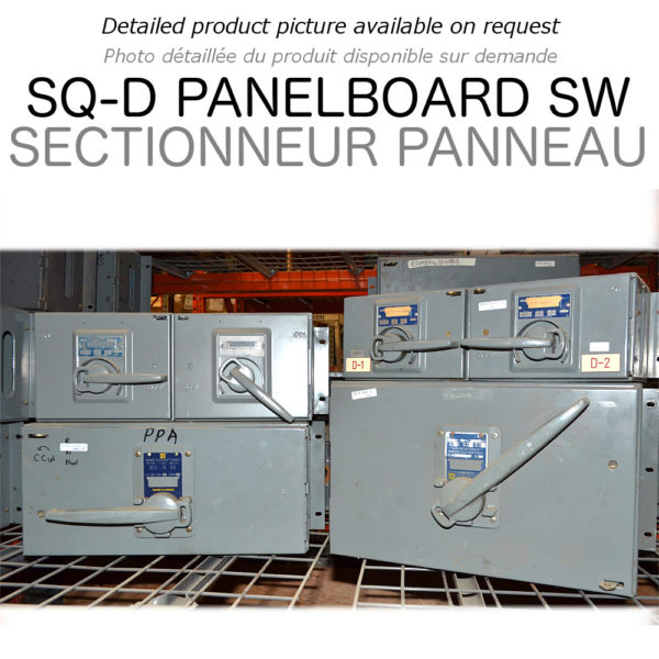 PANEL SWITCH 200A 600V 3PH SQUARE D, NEW