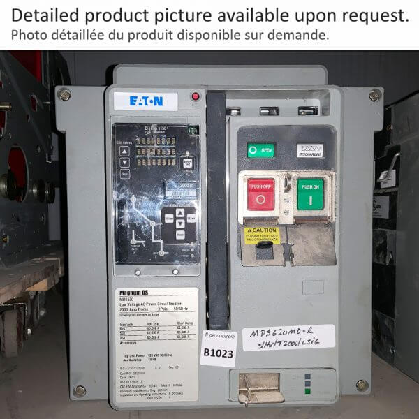 BREAKER 2000A 600V 3P M/O D/O CUTLER HAMMER 65KA - Used - TESTED - Image 3