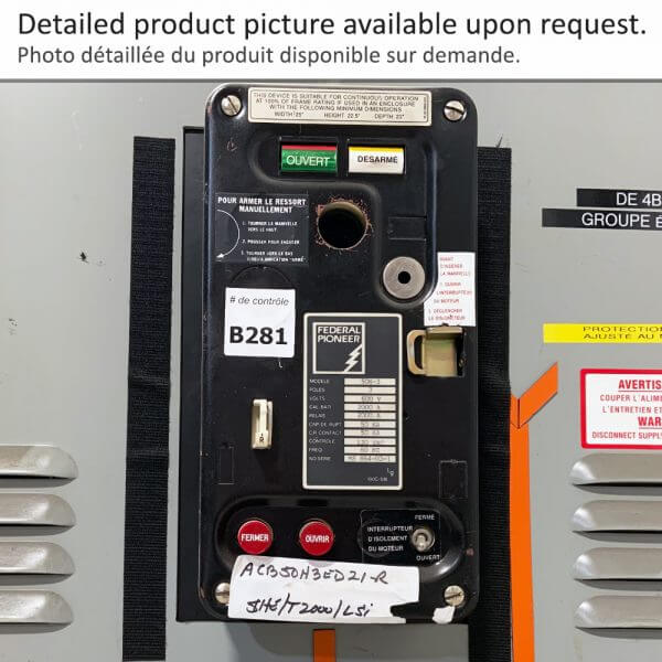 Air Circuit Breaker 50H3 F2000 E/O D/O FPE 21"