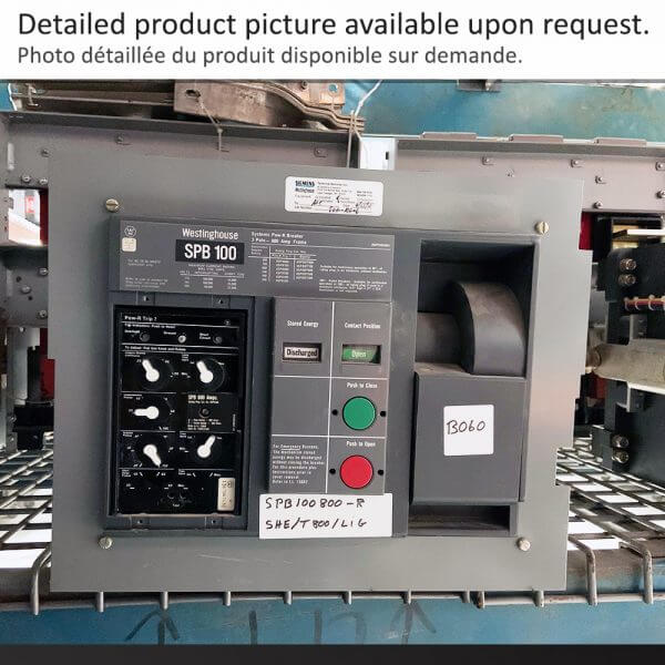 SPB100800 800A 600V 3P Westinghouse 50KA