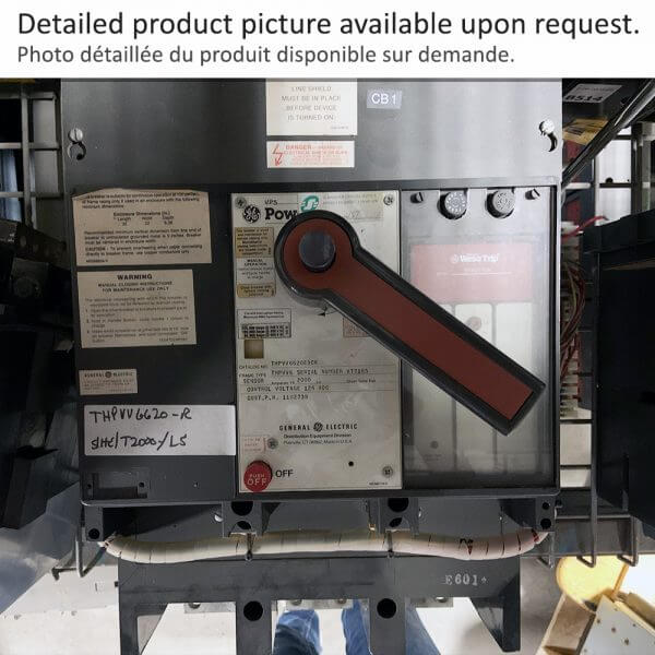 THPVV6620 DISJ. 2000A 600V M/O FIXE 65KA GE