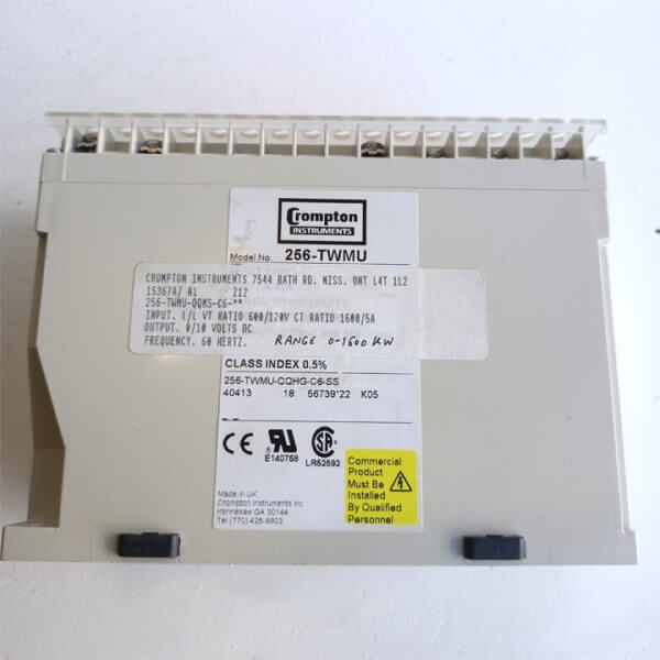 POWER TRANSDUCER MODEL 256-TWM , 3 P. 3 FILS , UNBALANCED LOAD - Used - TESTED - Image 2