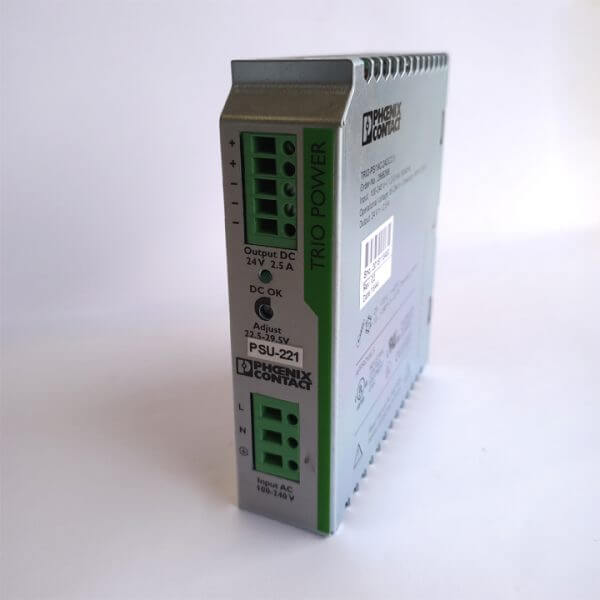 POWER SUPPLY DIN RAIL MOUNT 24V,2.5A - Used - TESTED