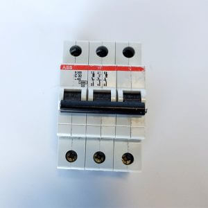 DISJONCTEUR  32A TYPE C 3 POLES - Used - TESTED