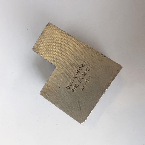 MECHANICAL LUG QUADRUPLE  600 MCM-2 AL 9CU - Used - TESTED - Image 2