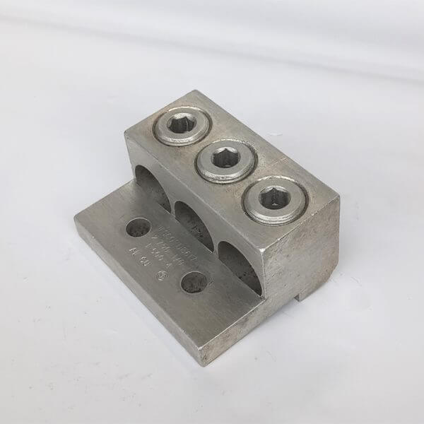 MECHANICAL LUG TRIPLE  750 - 1/0 MCM AL-CU - Used - TESTED - Image 2