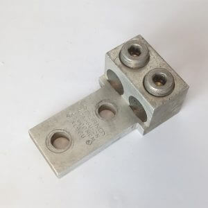MECHANICAL LUG DOUBLE HOR. 600 MCM-2+F2246 AL9CU - Used - TESTED