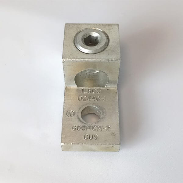 MECHANICAL LUG SIMPLE 600 MCM-2 CU9      9 / BOX - Used - TESTED