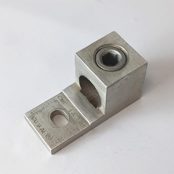 MECHANICAL LUG SIMPLE 500 MCM-4 CU9AL      15 / BOX - Used - TESTED