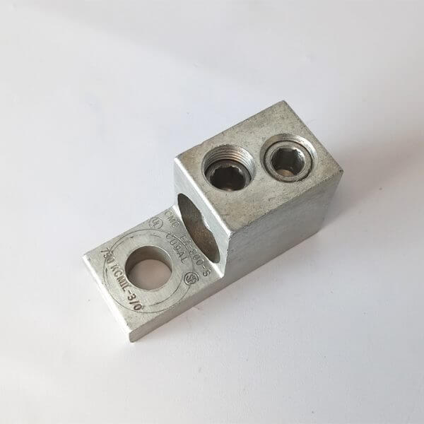 MECHANICAL LUG SIMPLE 750 KCMIL-3/0 CU9AL        3/BOX - Used - TESTED