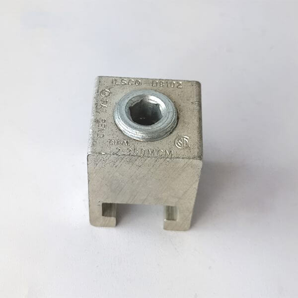 MECHANICAL LUG SIMPLE 2 -350 MCM CUAL 9  / BOX - Used - TESTED