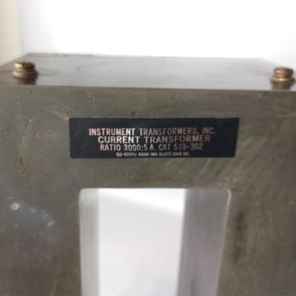 CT 3000:5 600V DIM.12" X 61/2"X41/2" FEN. 81/4" X 23/4" - Used - TESTED - Image 2